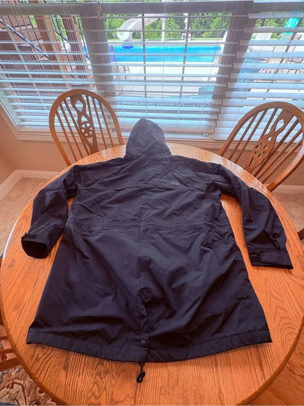 The North Face HyVent Rain Jacket Mens XXL Light Coat Black Waterproof
